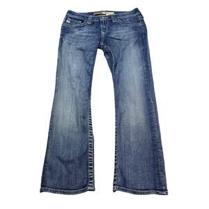 Big Star Pants Womens 26 Blue Low Rise Fit Remy Flat Front Straight Leg Jeans